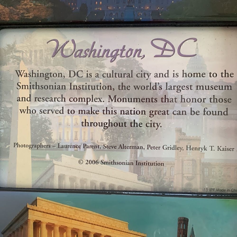 Desktop Photo Frame 8” X 10” Washington DC - Picture 2 of 14